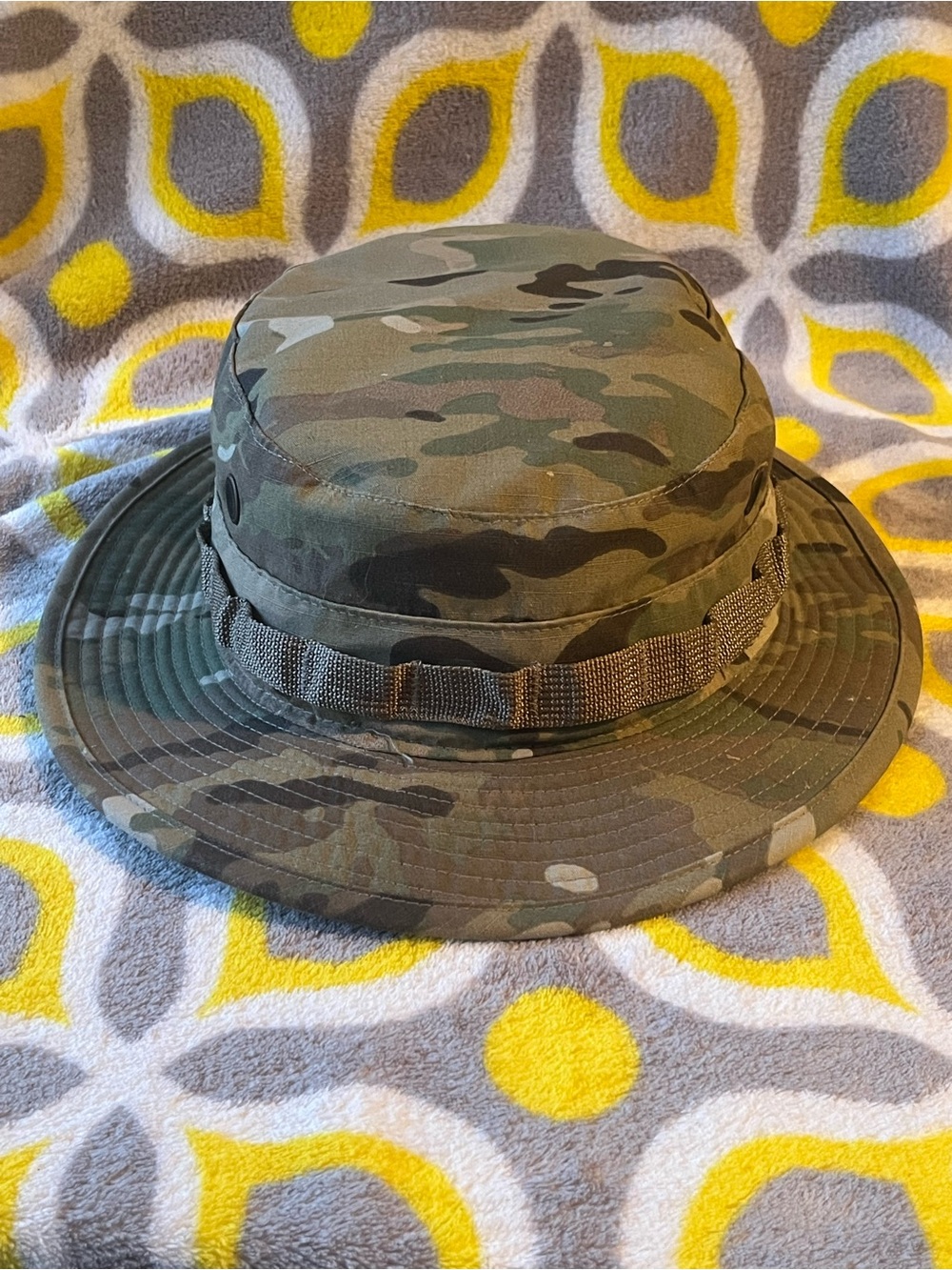 Propper Multicam Boonie Hat in Green and Brown Camo, bucket hat, sun cap